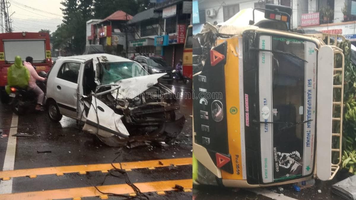 Accident in Chingavanam: കോട്ടയം ചിങ്ങവനം ജങ്ഷനിൽ കാറും ലോറിയും കൂട്ടിയിടിച്ചു; ദമ്പതികൾക്ക് പരിക്ക്