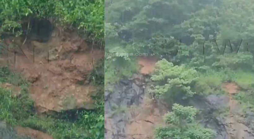Minor landslide above Kuthiran Tunnel:കുതിരാന് തുരങ്കത്തിനു മുകളില് നേരിയ മണ്ണിടിച്ചില്