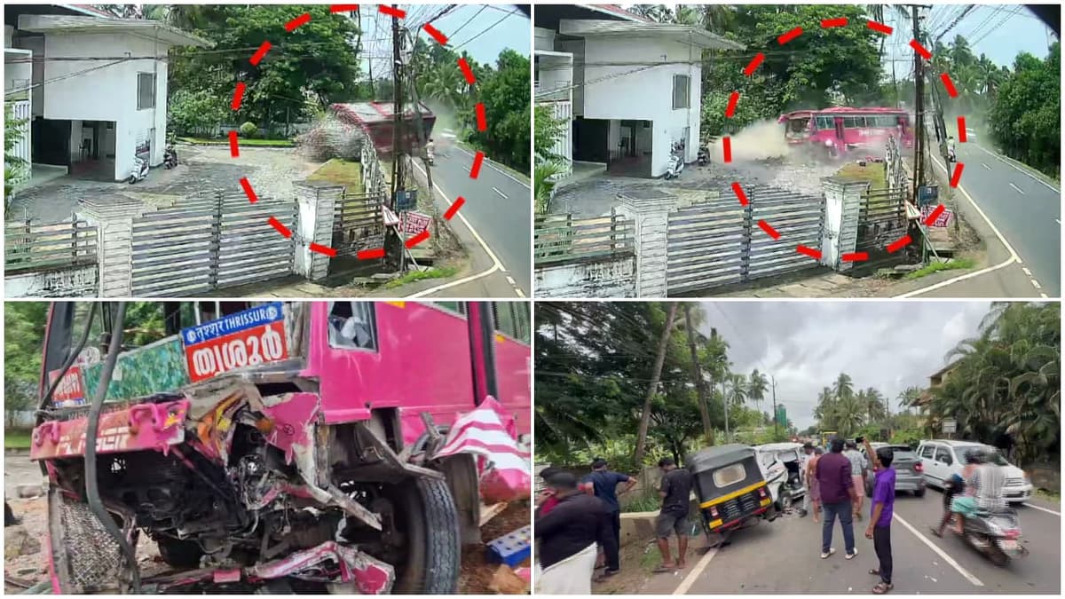 Bus accident in Kunnamkulam: കുന്നംകുളം സ്വകാര്യ ബസ് അപകടം: ബസ് ഡ്രൈവർ പൊലീസ് സ്റ്റേഷനിൽ കീഴടങ്ങി; അപകടമുണ്ടായത് ഓവർ ടേക്ക് ചെയ്യുന്നതിനിടെ