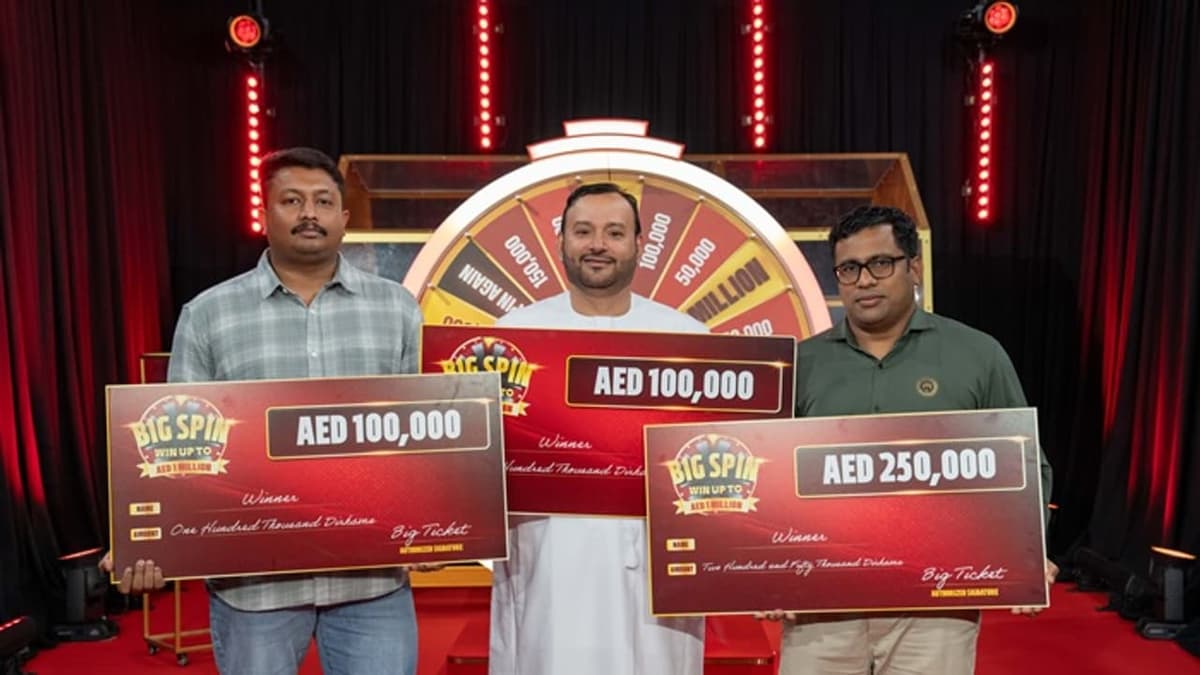 Big Ticket:ബിഗ് ടിക്കറ്റ് ബിഗ് സ്പിന്നിൽ രണ്ട് മലയാളികൾക്ക് സമ്മാനം