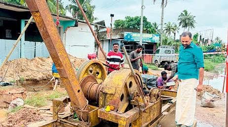 Test Piling Begins for Chittumoola Railway Overbridge:ചിറ്റുമൂല റെയിൽവേ മേൽപ്പാലം; പരീക്ഷണ പൈലിങ് തുടങ്ങി