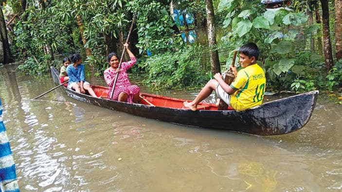 Flood situation in Harippad:ഹരിപ്പാട് മേഖലയിൽ പ്രളയനിലയ്ക്ക് നേരിയ ശമനം, 23 ക്യാമ്പുകൾ തുടരുന്നു