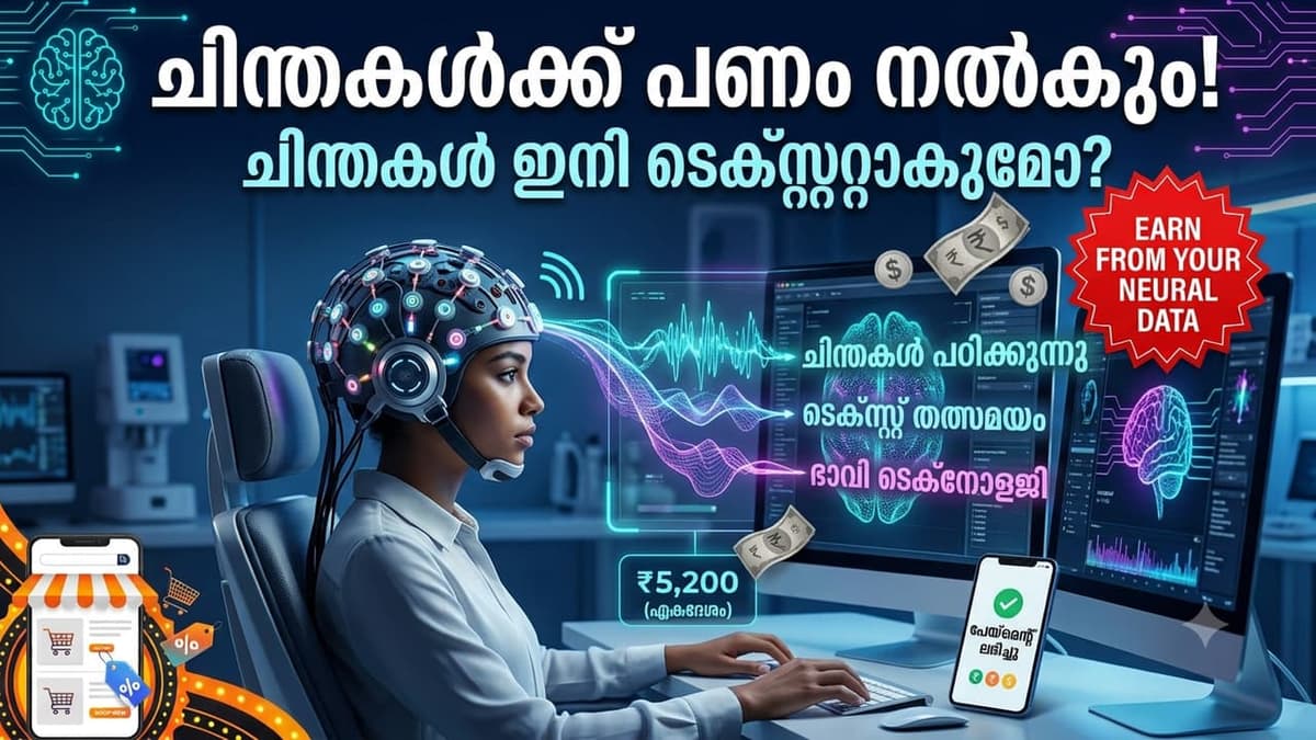 AI Startup Experiment:നിങ്ങളുടെ ചിന്തകൾ വായിക്കാൻ അനുവദിച്ചാൽ പണം നൽകും; ടെലിപ്പതി യാഥാർഥ്യമാക്കാൻ എഐ സ്റ്റാർട്ടപ്പിന്റെ പുതിയ പരീക്ഷണം