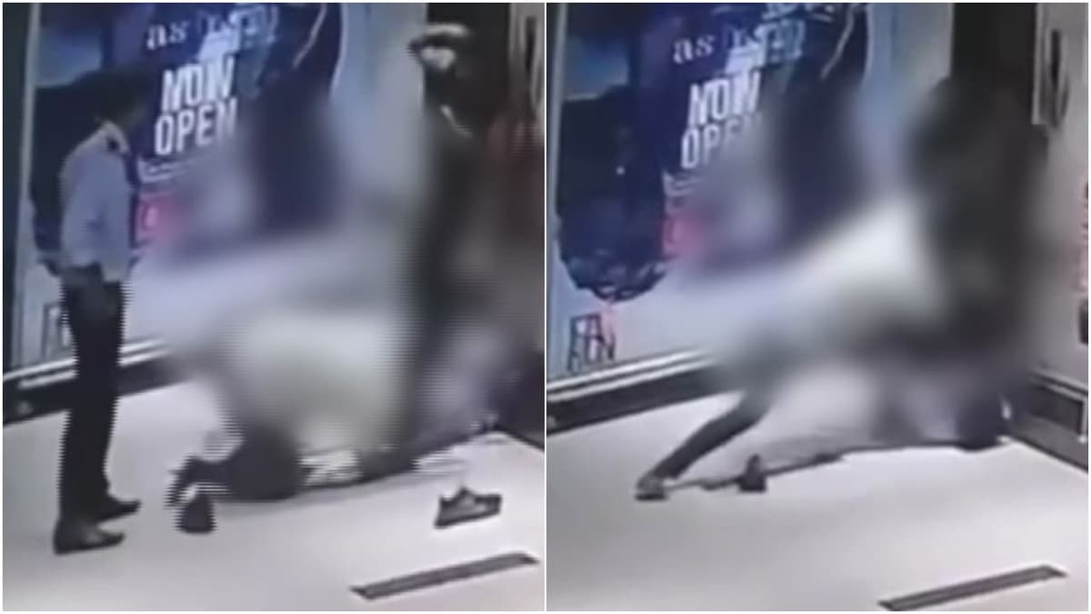 Brutal Assault on Security Guard: തൃശ്ശൂരിൽ സെക്യൂരിറ്റി ജീവനക്കാരനെ ക്രൂരമായി മർദിച്ചു