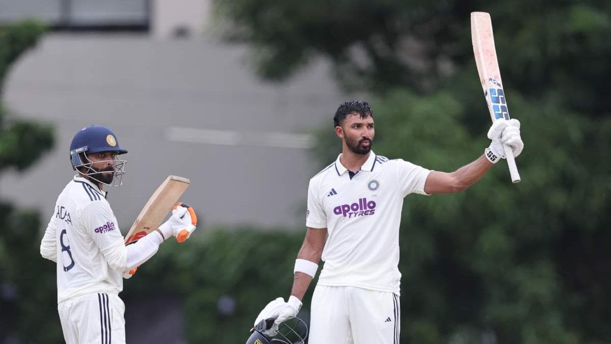 Century by Devdutt:ദേവ്ദത്ത് പടിക്കൽ സെഞ്ചുറി നേടി; ഇന്ത്യ 6 റൺസിന് പിന്നിൽ