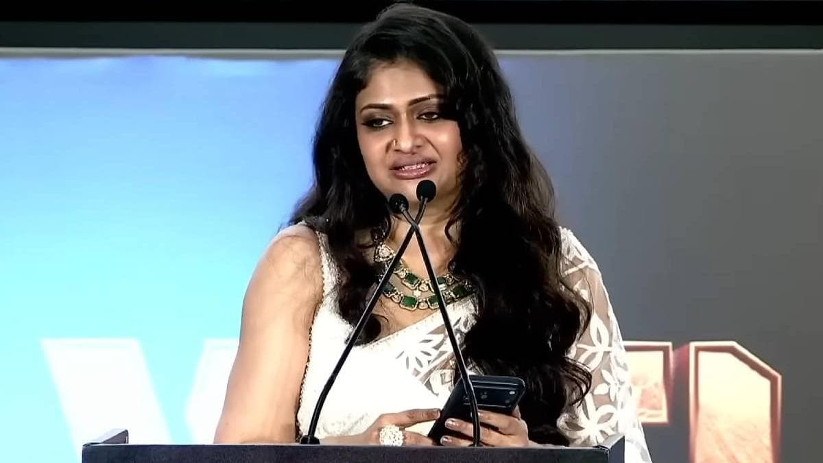 Emotional Speech by Geethu Mohandas: 'ചുറ്റുമുള്ളവർ എന്റെ കഴിവിനെ സംശയിച്ചപ്പോൾ എന്നെ വിശ്വസിച്ചത് ഒരേയൊരാൾ'