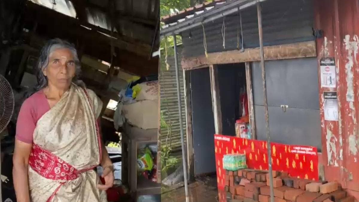 Strong Winds and Rain Damage Shop:ശക്തമായ കാറ്റിലും മഴയിലും വയോധികയുടെ ഉപജീവനമാർഗമായ കട തകർന്നു