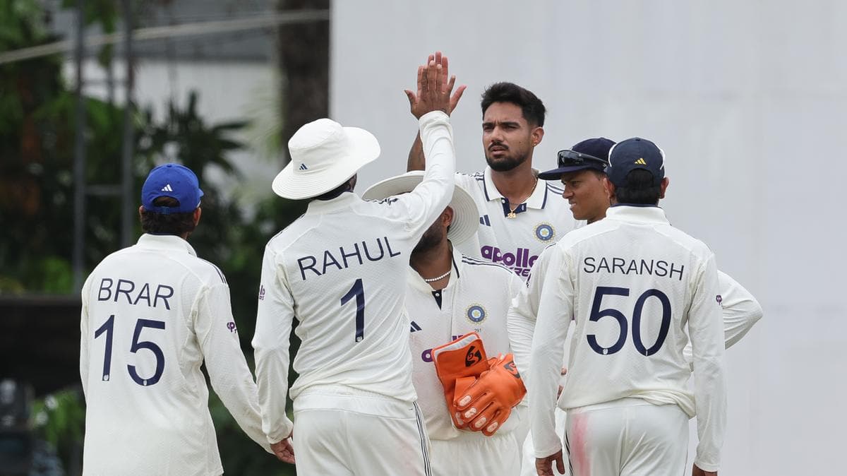 India sets target of 207 runs: ഇന്ത്യയ്ക്ക് 207 റൺസ് വിജയലക്ഷ്യം, ഗില്ലും ജയ്സ്വാളും ക്രീസിൽ