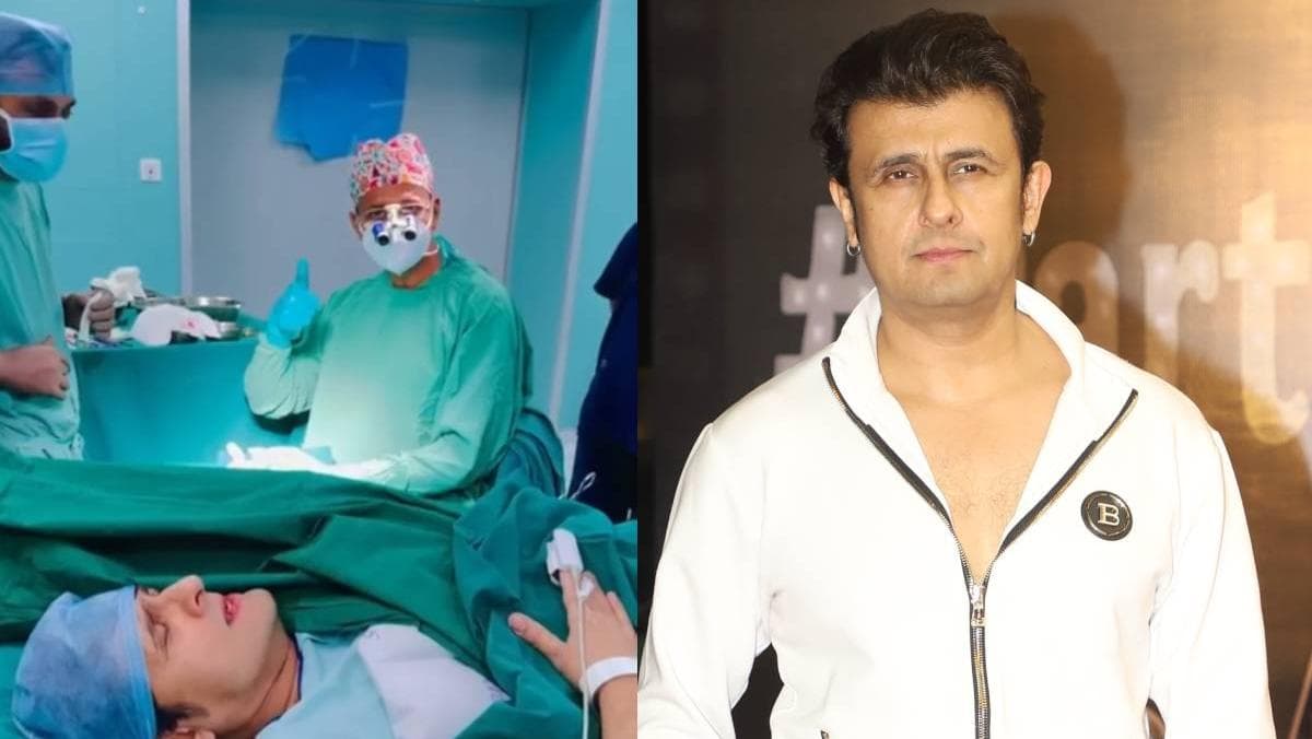 Sonu Nigam sings in operation theater:ശസ്ത്രക്രിയയ്ക്കിടെ ഓപ്പറേഷൻ തിയേറ്ററിൽ പാട്ടുപാടി സോനു നിഗം, സംഗീതത്തിന്റെ സന്തോഷമെന്ന് കുറിപ്പ്
